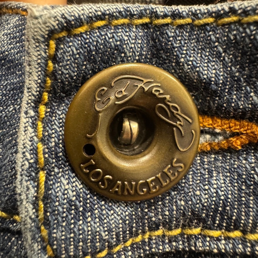 Vintage Ed Hardy by Christian AudigierJeans Y2K Tattoo Streetwear Women's Sz‎ 30 - Picture 6 of 15